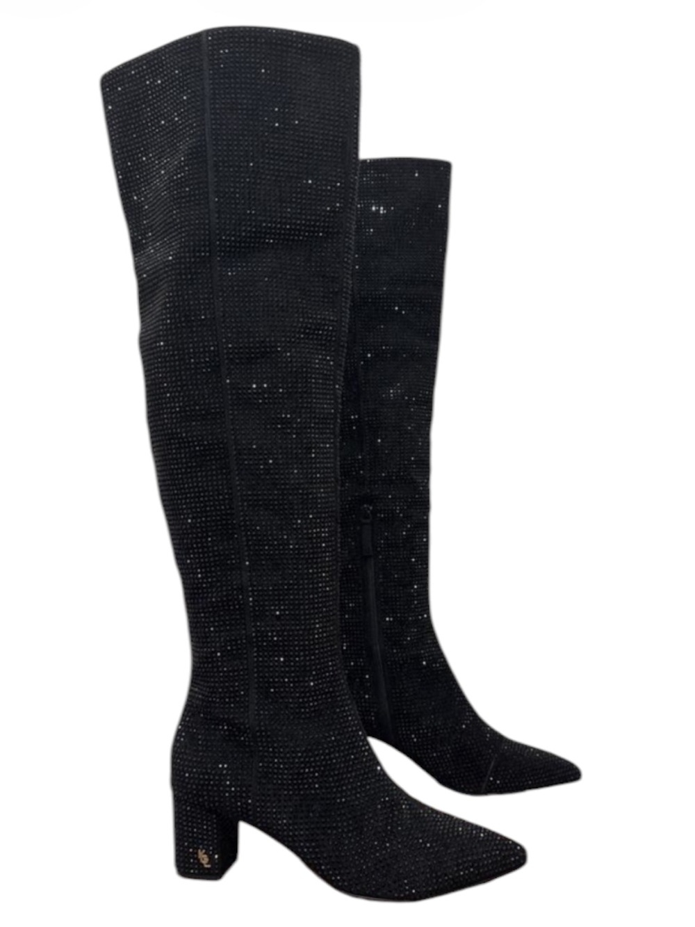 Kurt Geiger Burlington Black Crystal Over The Knee Boots NEW Size 10